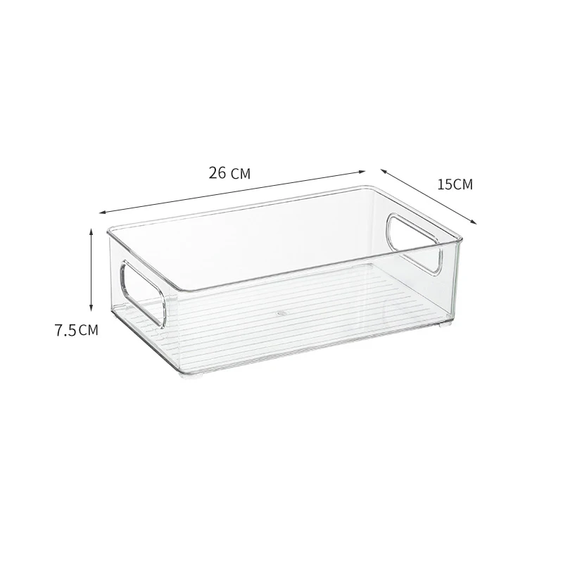 

Transparent Acrylic Household Cosmetic Storage Box, White/pink