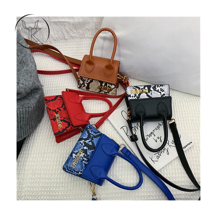 

Women Small Snake Print Handbags Luxury Serpentine Hand Bags Women Crossbody Bags Female Shoulder Messenger Bolsa Small Tote