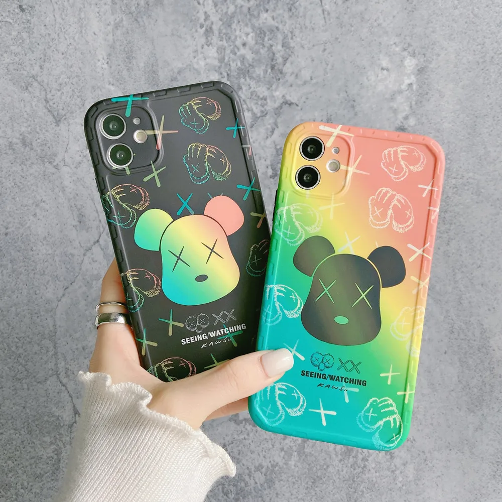 

Newest Fashion Cartoon For Bearbrick Phone Cases For Iphone 11 12 X Xr Xs Cellphone Covers For Iphone 7 8 Case