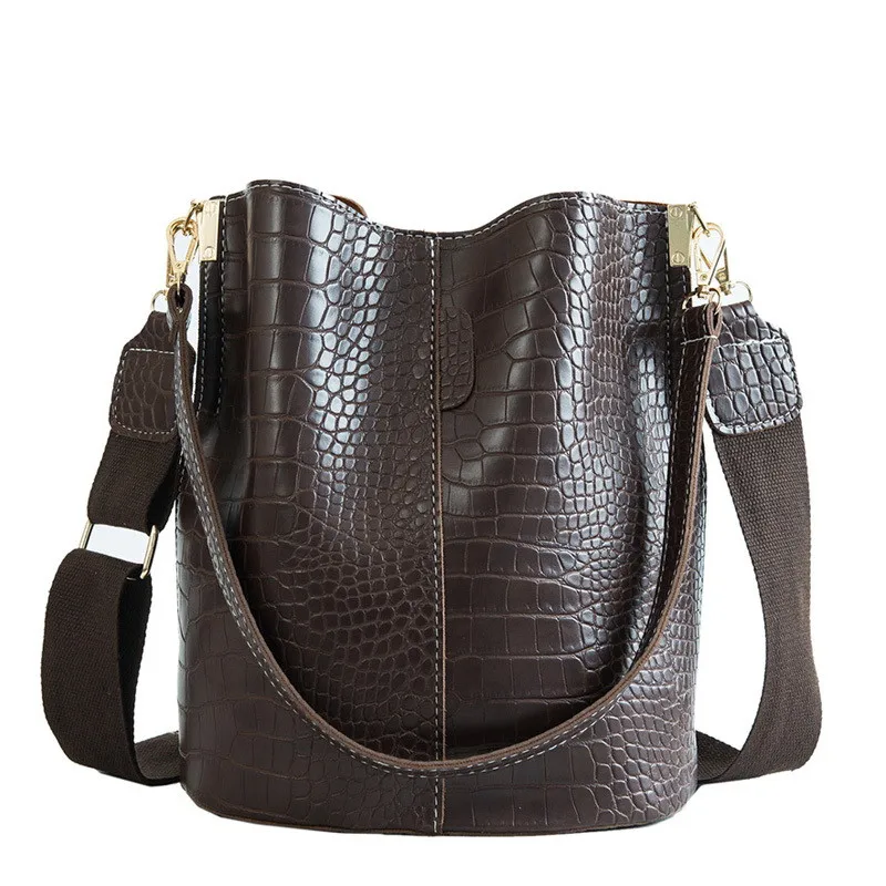 

Vintage animal skin pu waterproof black crocodile travel leather garment weekender yoga gym bag, Black brown green