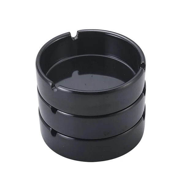 

Wholesale factory supply High quality promotion ashtray black melamine ashtray, Customized