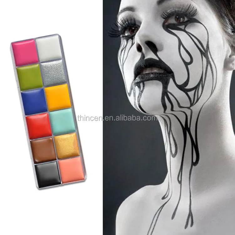 Hot Selling Body Art Painting Supplies Makeup Palette Halloween Face Paint Kit