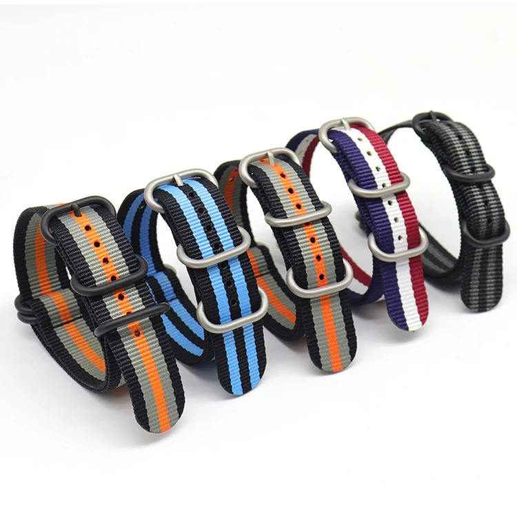 

Hot Selling Smart Watch Straps For 41Mm Smartwatch Series 6 Zulu Strap Nylon Strap Watchband 190Mm For Apple Watch, Multi colors