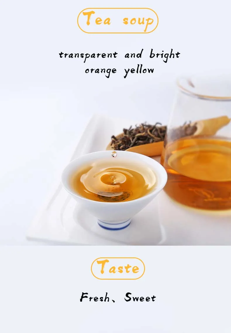 Yunnan Wuliang MiJing Luxury Gift Box Packaging 5g Each Bag Easy Carry Travel Packing Holiday Gift Organic Bagged Yellow Tea - 4uTea | 4uTea.com