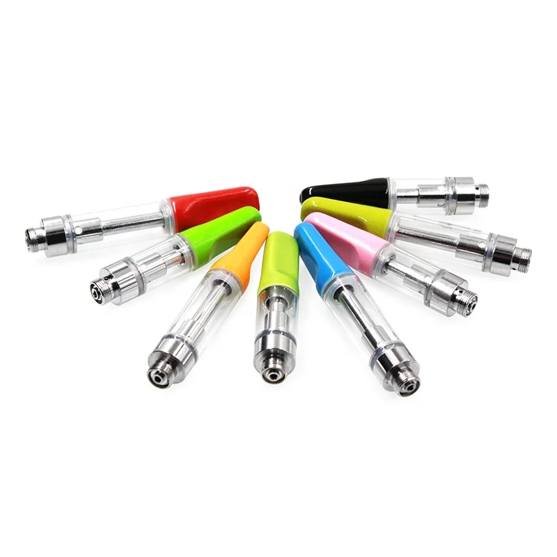 

Fashion 1ml CBD ceramic oil laser logo vape Cartridge, Black/white