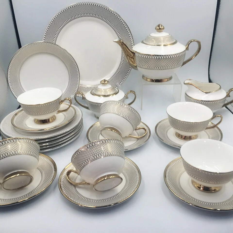

Hot sale ceramic Arabic tea sets Ethopian coffee set porcelain drinkware tea cup set, As photos