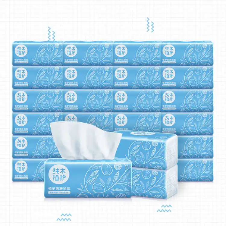 

300/330 Sheets/Pack Baby Wipes 3-Ply Facial Tissue Soft Dry Baby Paper Wipes 300 Sheets Per Flat Box Eco Friendly Paper Towel