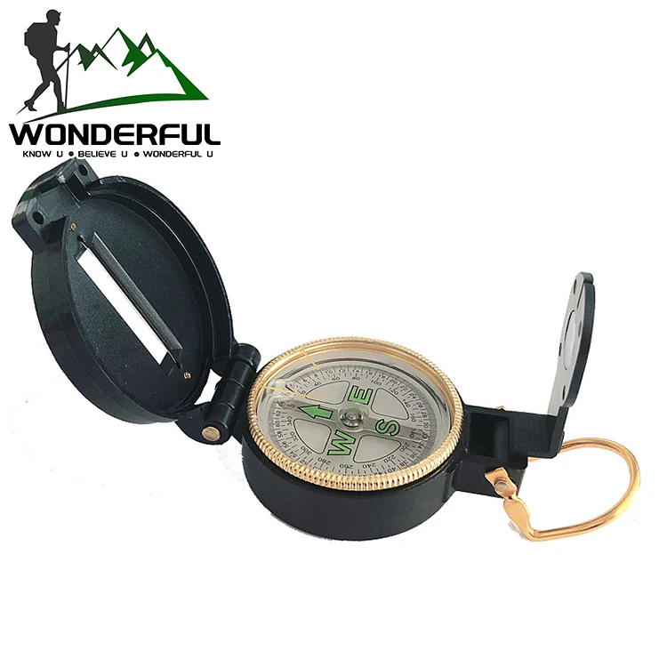 

Multifunctional Automatic Customized Black Outdoor Navigation Military Positioning Hiking Compass With Cover