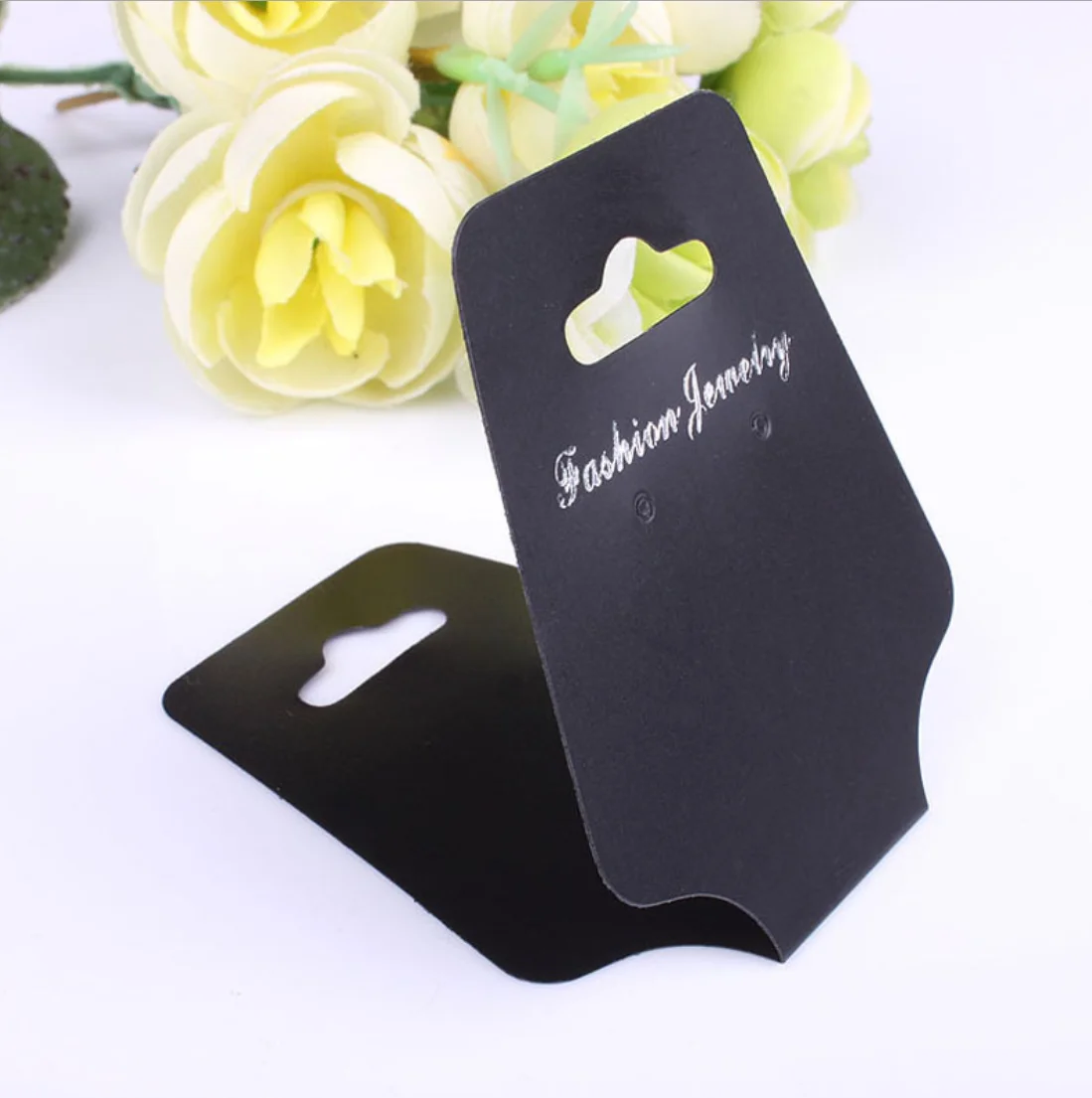 

Wholesale OEM Customized foldable Kraft Paper, Necklace Display Cards Display Earring Hanger Hanging Cards, White earring cards