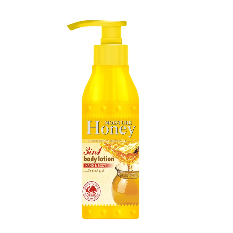 

ROUSHUN Moisturizing body lotion,honey 3 in 1 hand and body lotion, Yellow