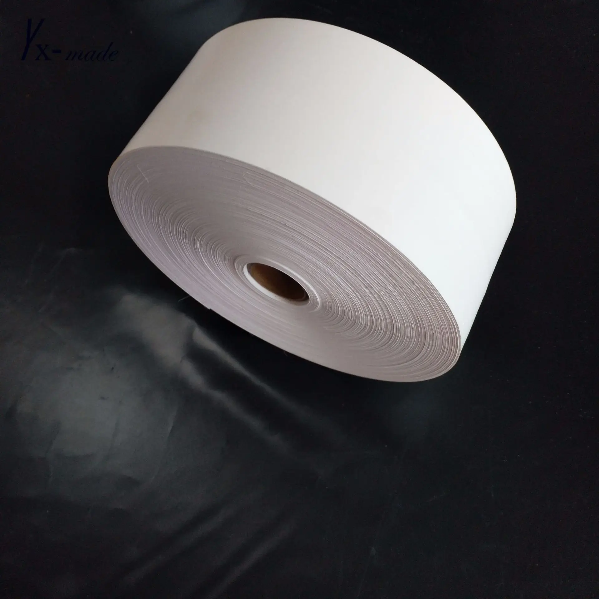 

40mm*200M white color blank nylon taffeta label tape fabric clothing printable wash care label