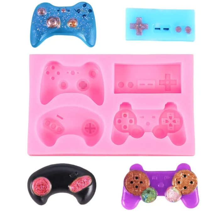 

Amazon Hot DIY crystal expory game console handle keyboard button fondant silicone mold