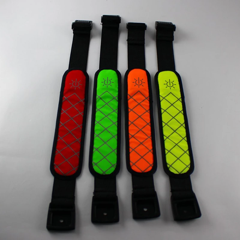 

New design adjustable fluorescent led armband for sports, Colorful