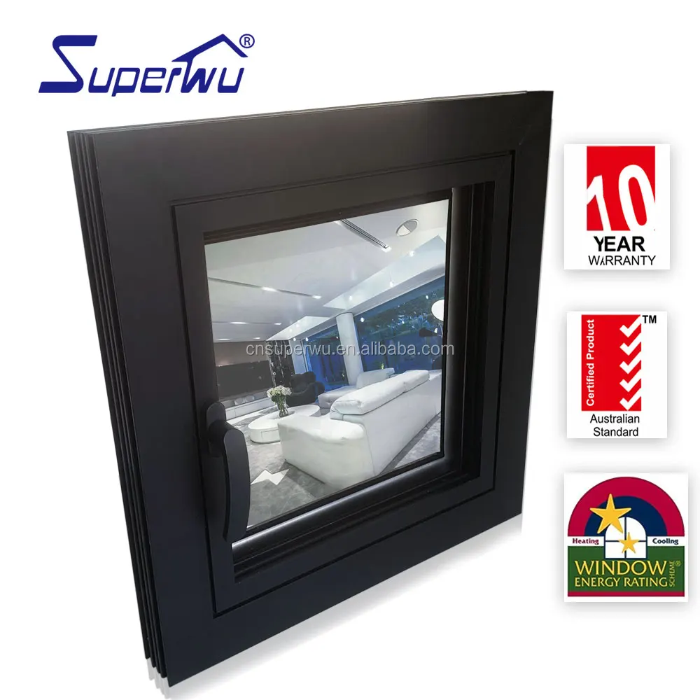 new French style with grill design aluminum casement passive window
