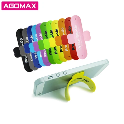 

FREE SAMPLES Custom Printed MOQ 500 pcs Universal multifunction one touch silicone mobile phone holder, Various colors available