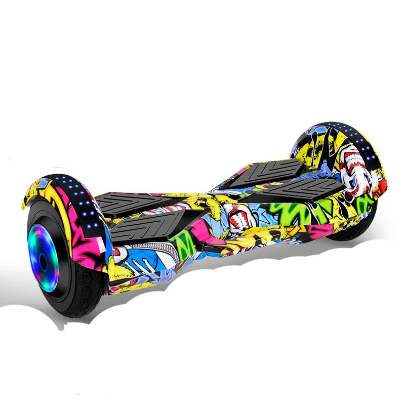 

7 Inch Smart Off Road Led Skateboard Cheap Electric Self Balancing Scooter Two Wheel Overboard for Children, Blue