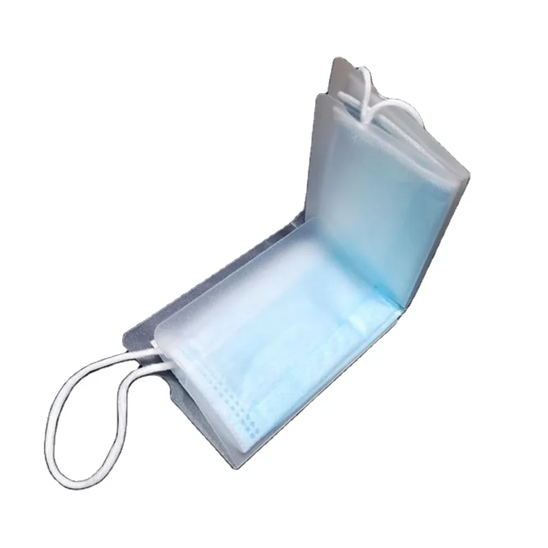 

Foldable Temporary Storage Case Eco-friendly PP Plastic Sheet Boxes Portable Mask Storage Clip Proof Mask Storage Folder