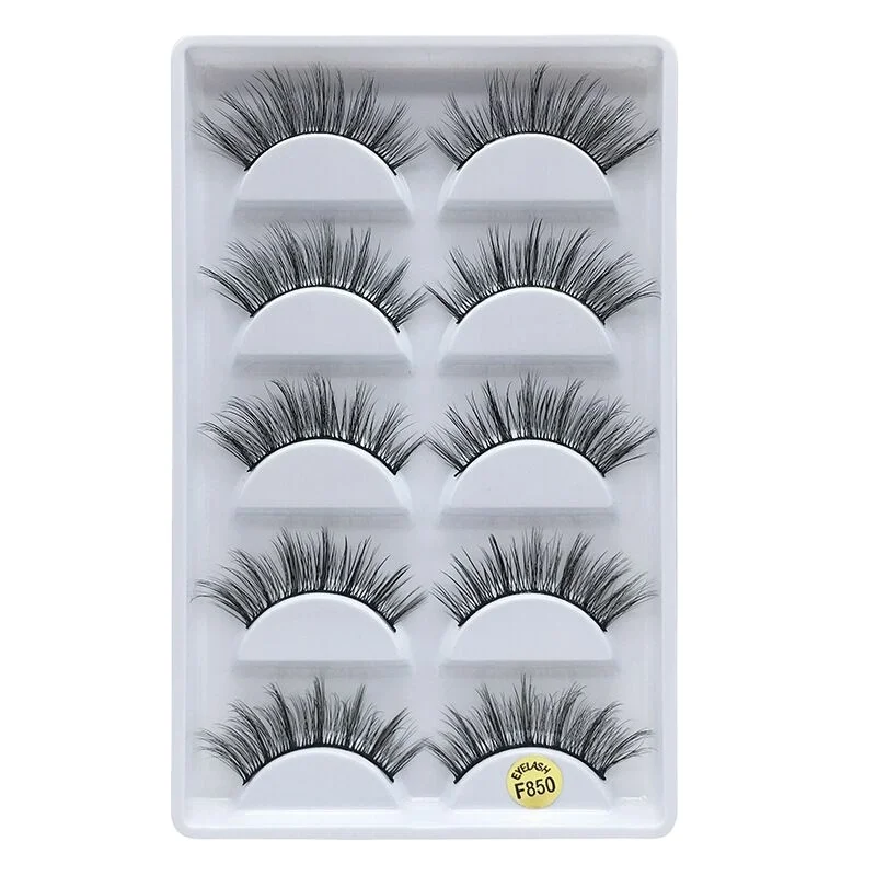

Wholesale 5 Pairs Thick Eyelash Vendor Customized Boxes Private Label Other Eyelashes High Quality Simulation 3d 25mm Eyelashes, Black