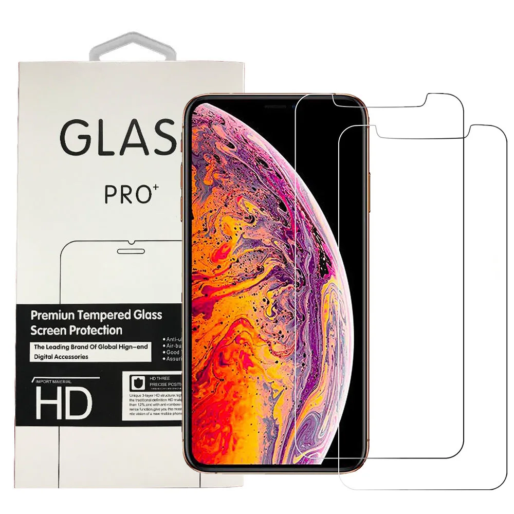 2019 New 6.5 Inch 9H Clear Premium Glass For Iphone 11 Pro Max Tempered Glass Screen Protector 2 Pack Amazon