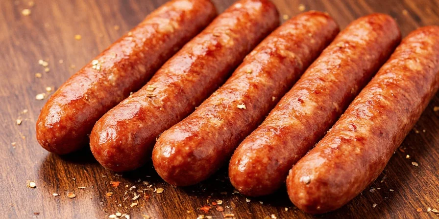 Grilled Italian sausage served with peppers and onions