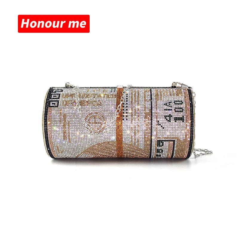 diamond money clutch purse