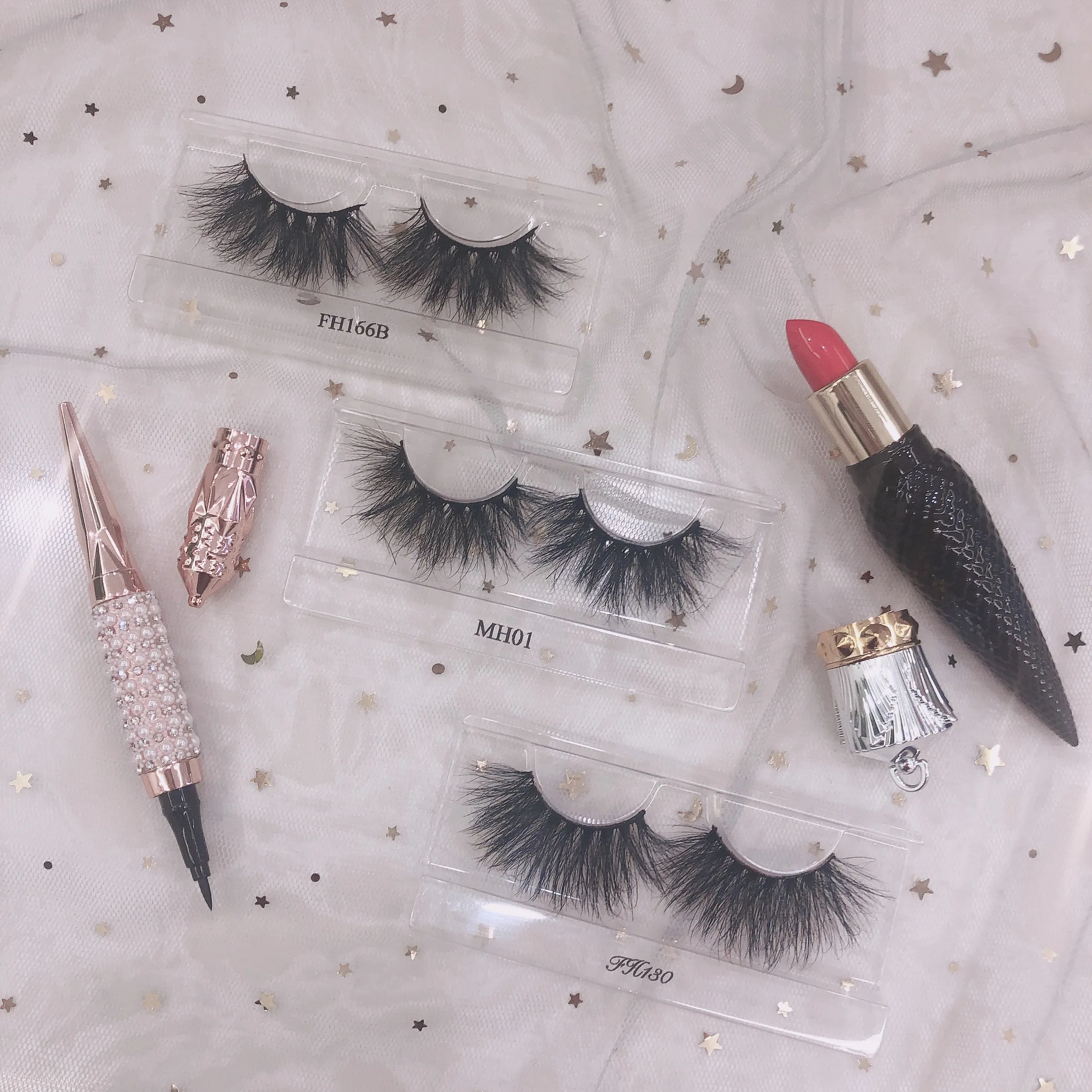 

2021 fluffy fake eyelashes mink eyelash extensions for girls