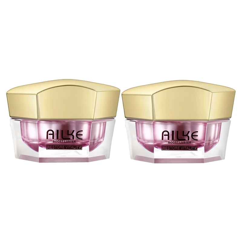 

AILKE 2 In 1 Hydrating Anti-Aging Whitening Skin Care Set With Day And Night Cream Cosmetics Makeup korean, Day:white,night:yellow