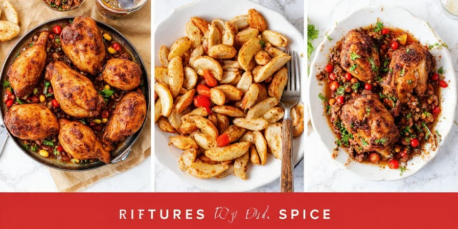 Applying spice rub to chicken thighs