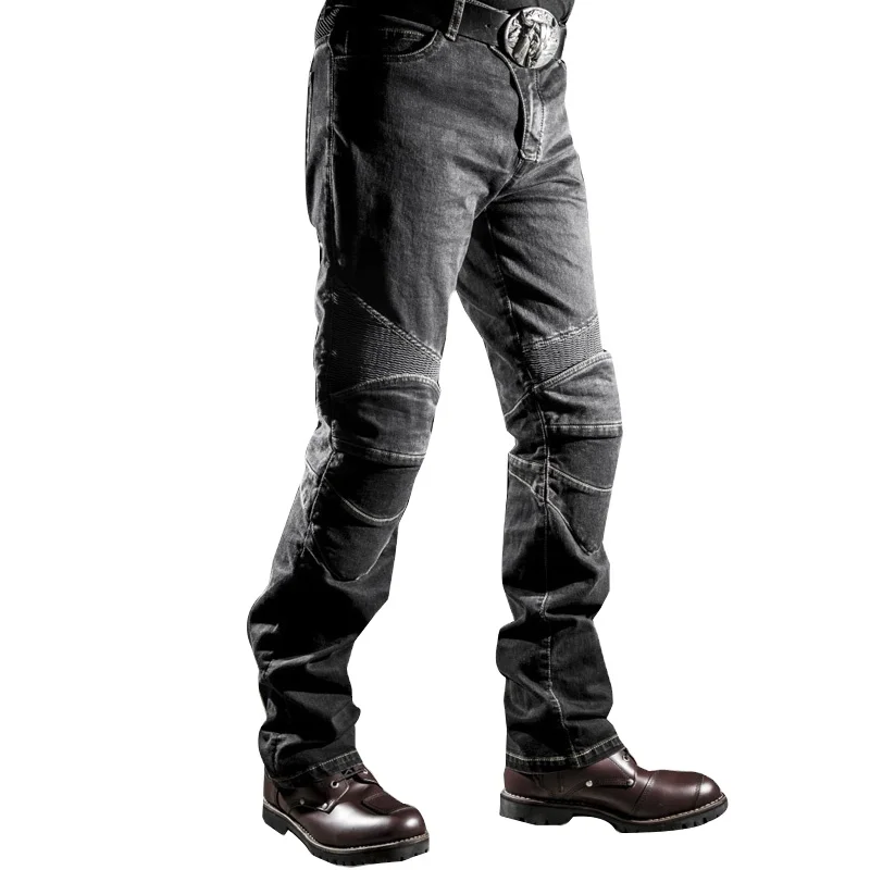 

2021 New Design Motorcycle Pants Men Moto Jeans Protective Gear Riding Touring Motorbike Trousers PK717 Motocross Pants Blue, Black,blue