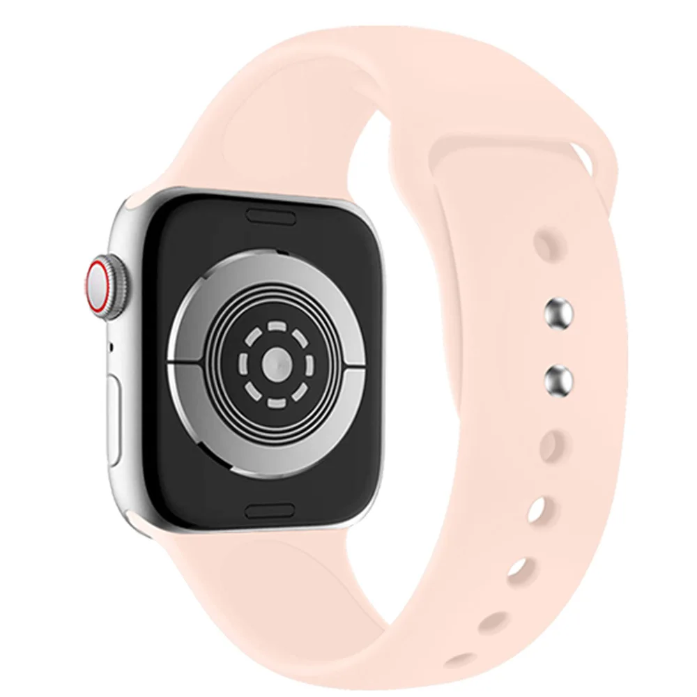 

ShanHai Sport Band For Watch Band 38mm 42mm 40mm 44mm, Soft Silicone Replacement Bands For iWatch Series 1/2/3/4/5- S/M-M/L, Multi-color optional or customized