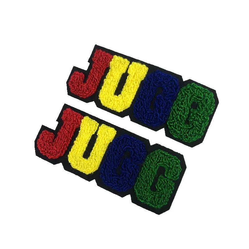 

Wholesale Custom 100% Towel Patch Embroidery Number Letters Chenille Patches For Jackets
