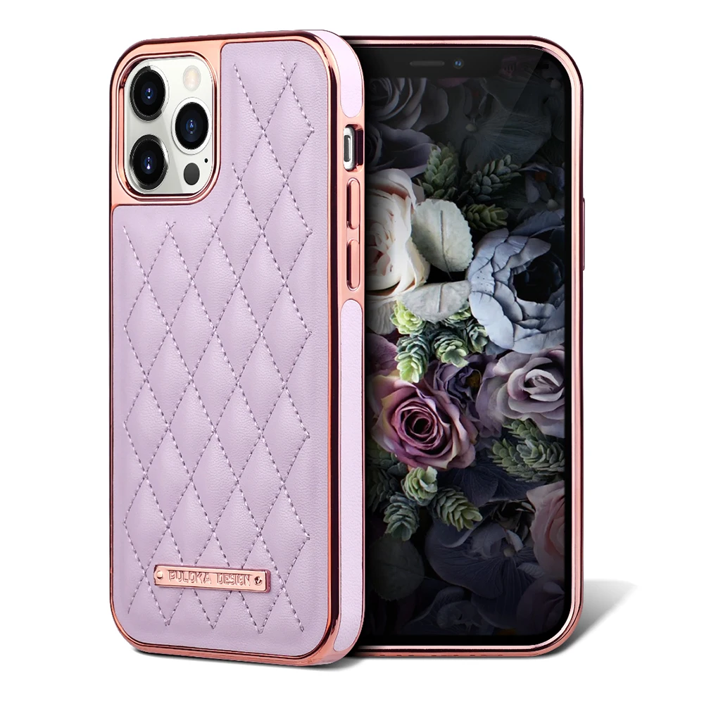 

PULOKA High Quality Luxury Protective PU Leather Plating Mobile Phone Case for iPhone 11 Pro Max XS Max