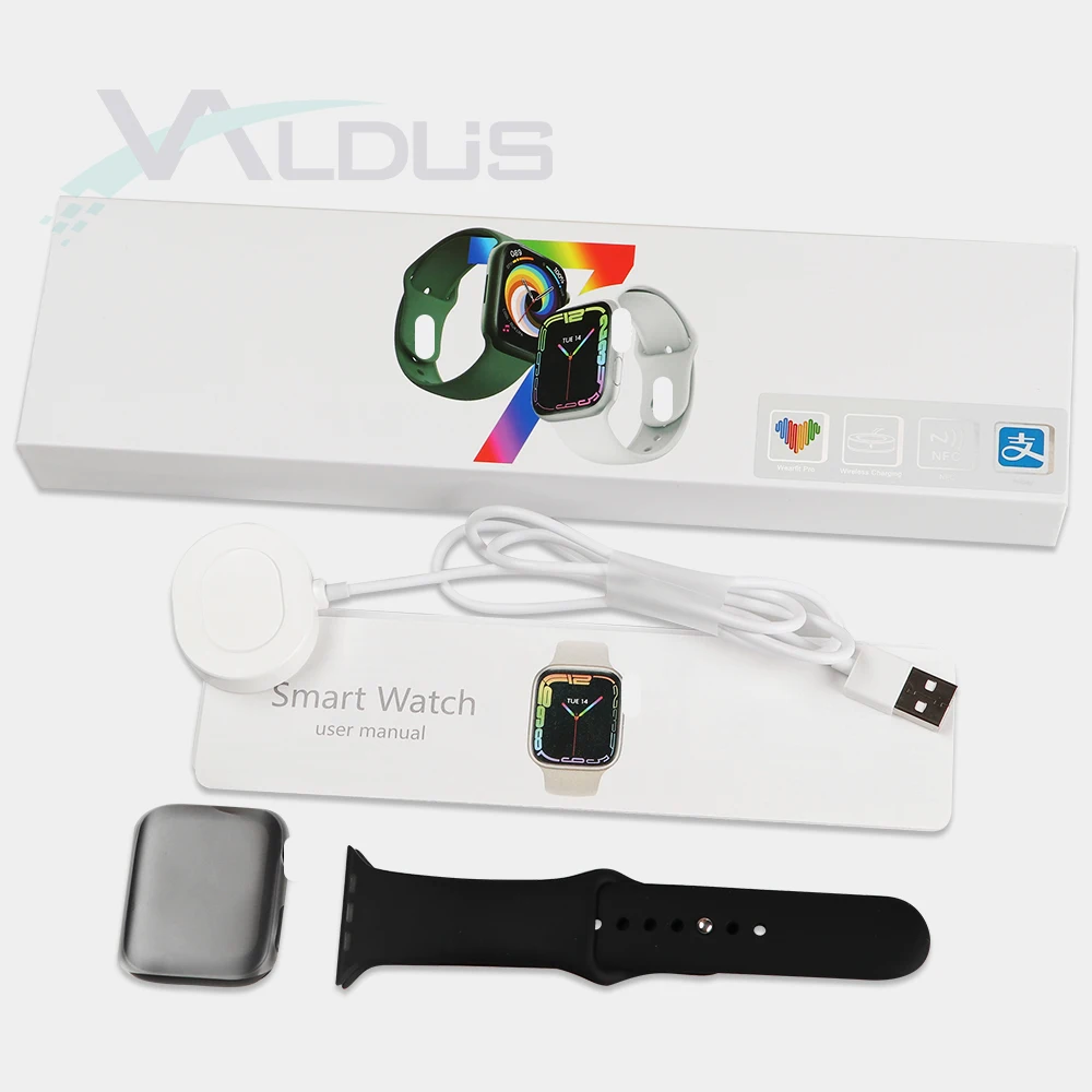 

2022 NFC smartwatch 1.82 inch screen wireless charging wearfit reloj inteligente smart watch iwo max series 7