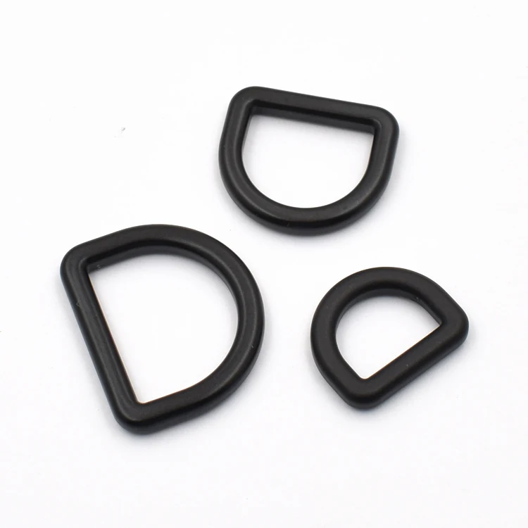 

aluminum black metal d ring buckle triangle d ring for bag strap, Customized