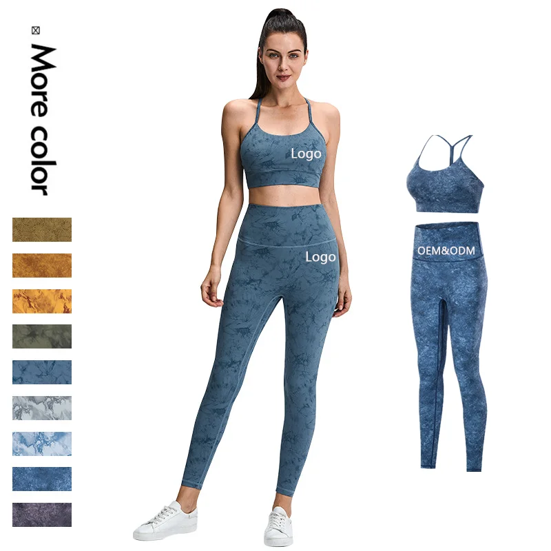 

Xsunwing High quality custom logo printed joggers 2 piece crop top Bra two piece pants set comfy workout womens gym fitness sets