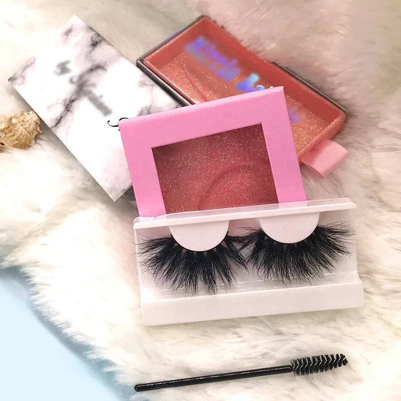 

2021 New Style Vegan Wispy Tresluces Wholesale 5d Fluffy Soft Mink Eyelash Dramatic Lashes 3D 25 mm Eyelashes, Black