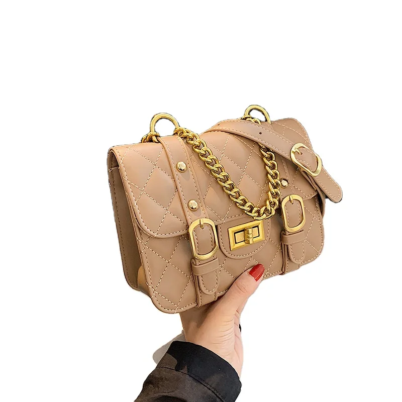 

Women cross body bags Diamond square bags Womens chain bags, 4 color