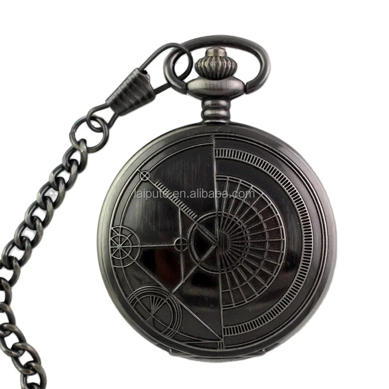 

Alloy Detective Cartoon Series Pocket Watch Open Case Pocket Watches, Gold/silver/coppery
