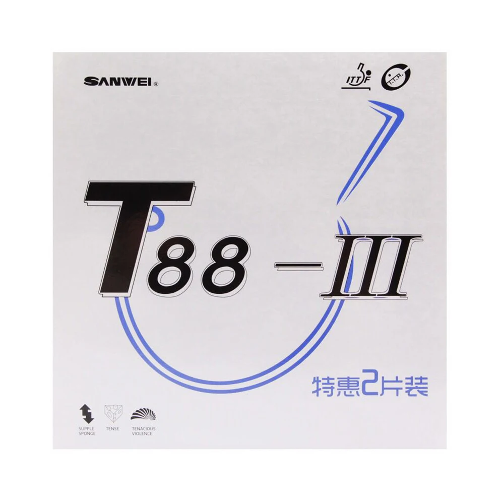 

sanwei T88-III half sticky ITTF approved pimple in professional popular table tennis rubber