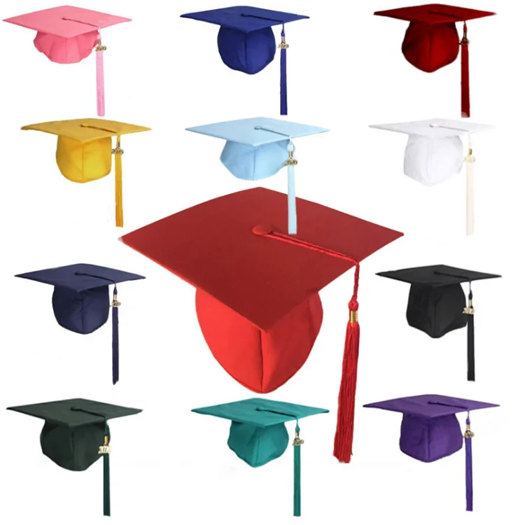 

Wholesale Red Graduation Cap Decorations, Black,red,yellow,blue,customized color