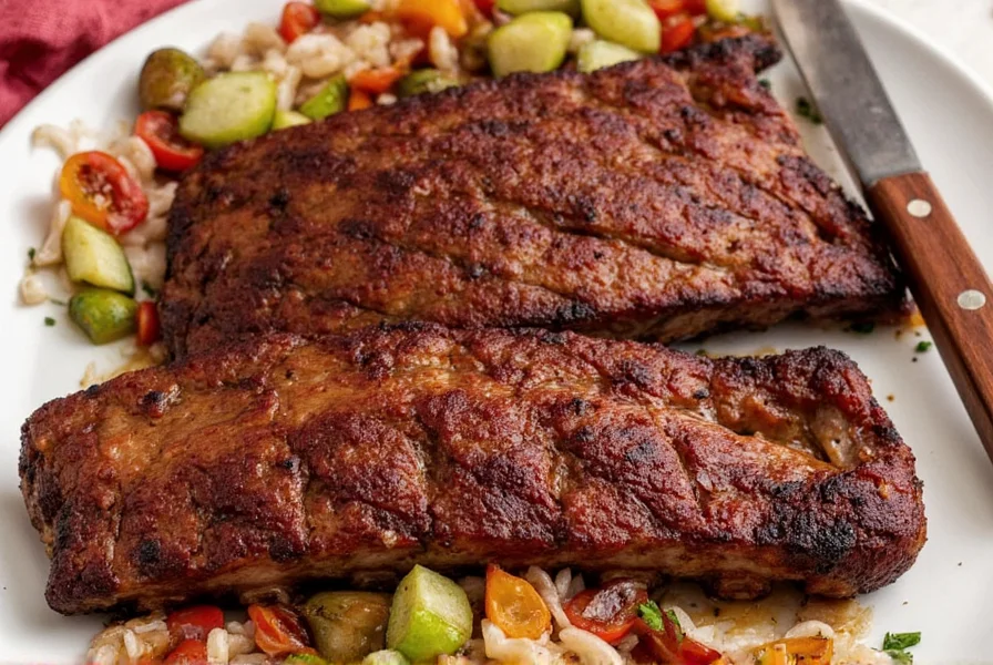 Ribs on Plate
