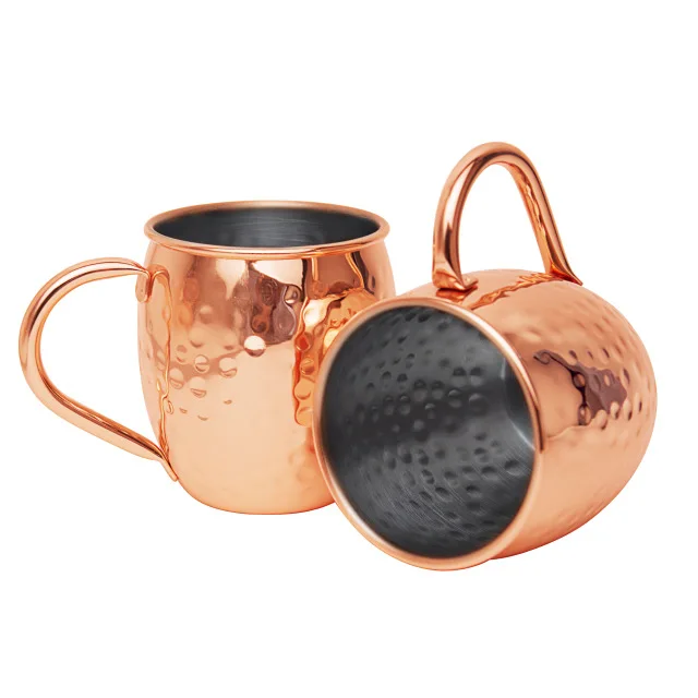 

Drinkware 16oz Moscow Mule Mugs Stainless Steel Food safe Copper Beer Mugs