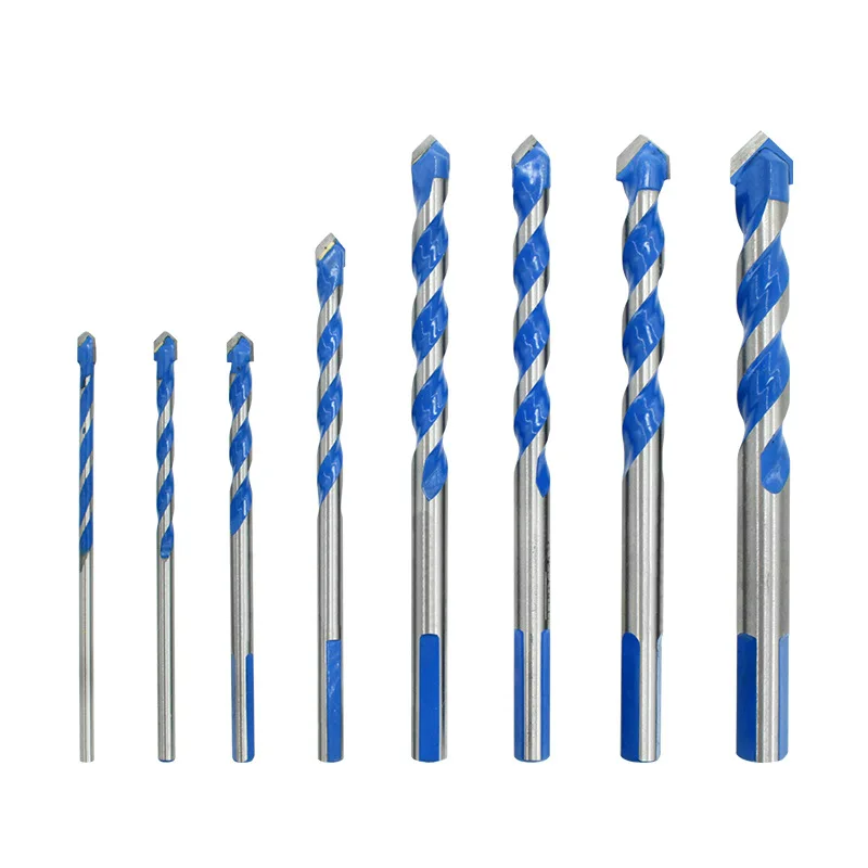 

Multi-function ceramic tile bit ceramic sheet glass wall hole carbide bit triangle overlord drill, As picture