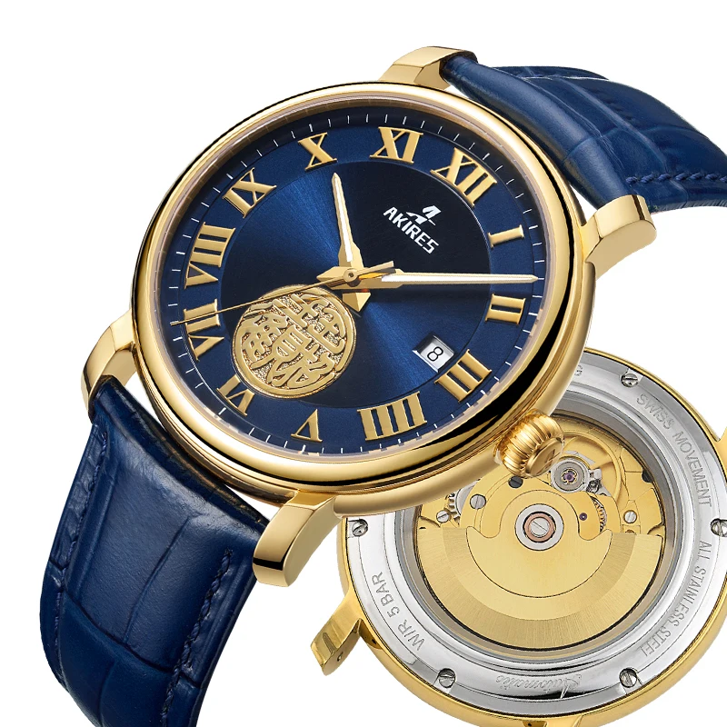 

The Newest AKIRES Business Men Automatic Mechanical Watch Full Steel Waterproof Sport Wrist Watches