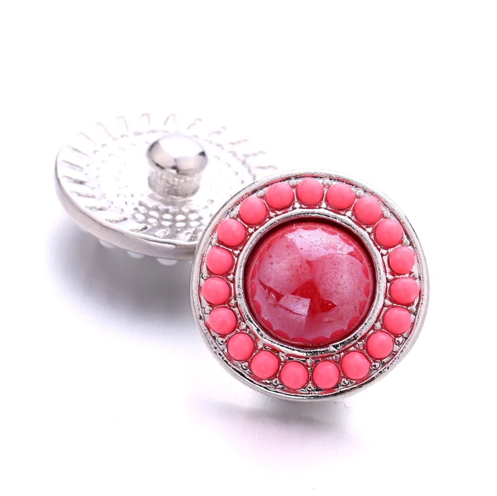 

Snap Button Jewelry DIY Crystal Rhinestone 18mm Metal Snap Buttons Fit Snap Bracelet Bangle Christmas Gift