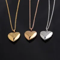 

Stainless Steel Photo Frame 45cm Chain Necklace Heart Locket Pendant Necklace