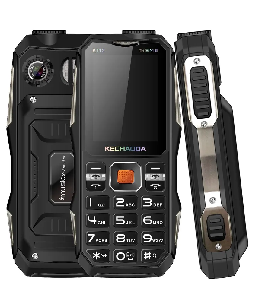 

KECHAODA K112 new design multi-functional shockproof unlocked BT dialer rugged phone