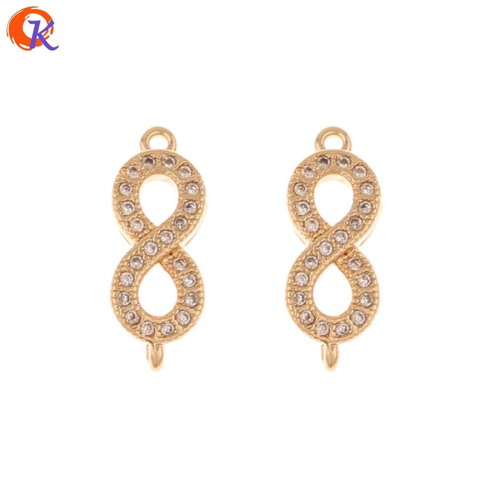 

Jewelry Accessories Cordial Design 50Pcs 6*17MM Jewelry Accessories Earring Findings Loop Shape DIY Making Hand Made CZ Connec