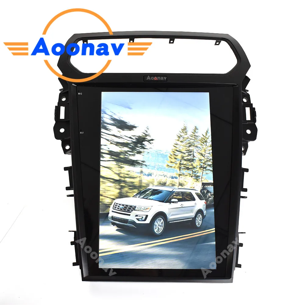 

car Android vertical screen tesla style video multimedia player for Ford Explorer 2013-2018 GPS navigation car auto radio