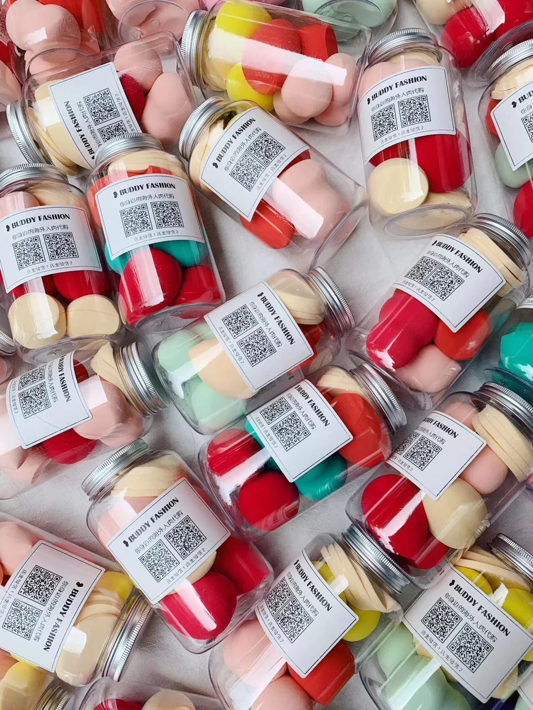 10pcs Set Cosmetic Puff Foundation Powder Smooth Cream Blending Multi